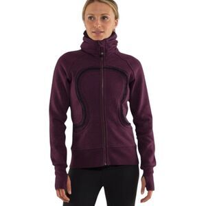 Lululemon Cuddle Up Jacket Heathered Plum Women's Size 10